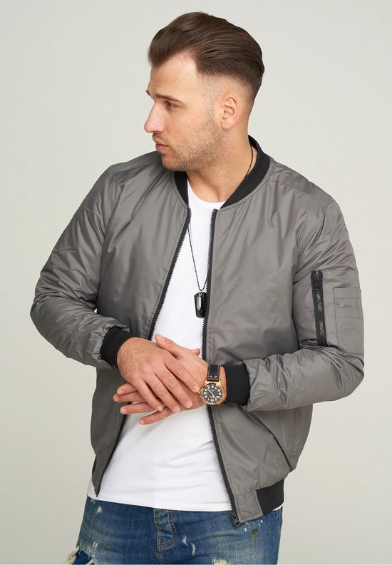 Blouson Bomber Soulstar Homme Grijs Taille M