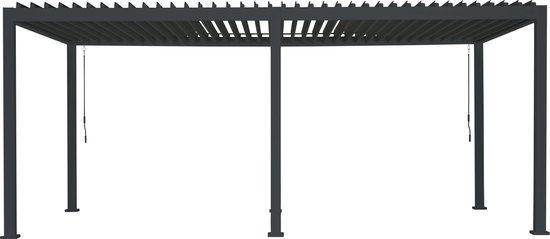 Mirador Classic Overkapping - 300 x 600 cm - Antraciet - Aluminium / Vrijstaande / Luxe overkapping - Tuinprieel / Carport / Veranda / Pergola