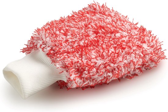 Gant de lavage en microfibre Cleandetail - Gant de lavage rouge