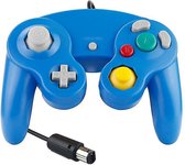 Controller geschikt voor Gamecube en Wii - Blauw