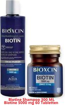 Bioxcin Biotine 5000 mg 60 Tabletten + Biotine Shampoo 300 ml