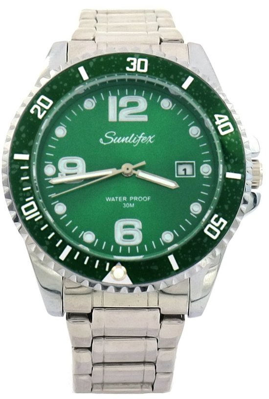 Horloge - Kast 40 mm - Metaal - Groen