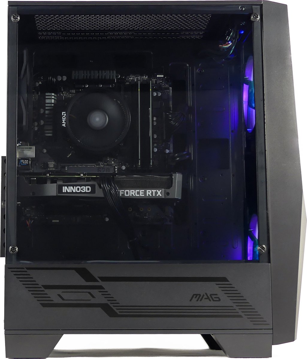 PcVIP Pack Gaming Dark X AMD Ryzen 5 5500/16GB/1TB + 500GB SSD/GTX 1650 +  Monitor 27 Curvo + Kit Gaming