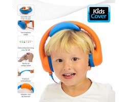 KidsCover Safe 'n Sound Kinder koptelefoon Oranje - Hoofdtelefoon met Volumebegrenzing - Bekend van school - Voor peuter & kind