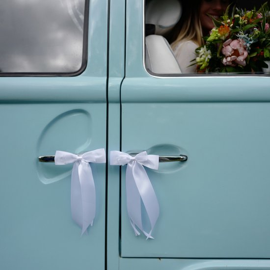 Noeud de ruban d'antenne de voiture de mariage PartyDeco - Mariage