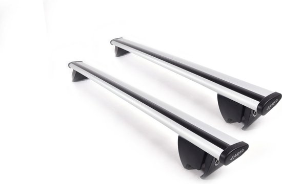 Dakdragers geschikt voor Hyundai Tucson 2015 t/m 2021 gesloten dakrailing - Aluminium - Hoog laadvermogen 100kg - Wingbar Zilver - Merk Farad