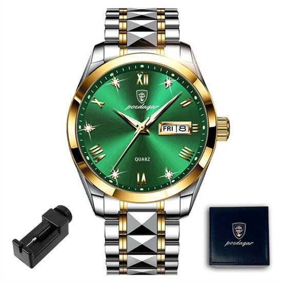 Horloge voor heren Mannen horloge Heren horloge Horloge heren Waterdicht Groen. bol