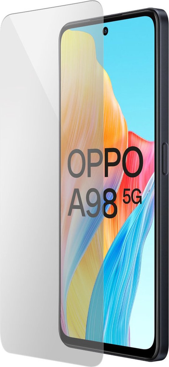 Mobiparts Screenprotector geschikt voor Oppo A98 - Gehard Glas - Anti-bacterieel -