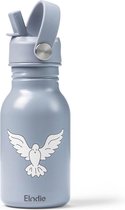 Water Elodie - Gourde pour enfants - Gourde avec paille - 350 ml - Impression de placement d'oiseau offerte