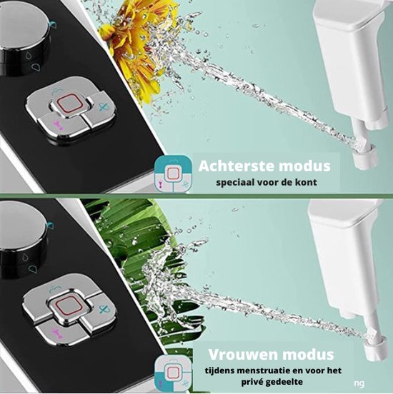 Bidet Toiletbrilbevestiging - Ultradunne niet-elektrische zelfreinigende dubbele nozzles - Frontale en achterzijde - Bidet - Wassen - Koud water - Persoonlijke hygiëne - Zelfreinigend - Dubbele – Premium - Zwart - Ultra dun - Samodra