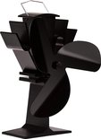 Houtkachel ventilator - Haard ventilator - Ecofan kachelventilator 3 bladen zwart