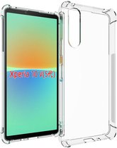 Sony Xperia 10 V Hoesje - MobyDefend Transparante Shockproof TPU Gelcase - Verstevigde Hoeken - Volledig Doorzichtig - GSM Hoesje - Telefoonhoesje Geschikt Voor Sony Xperia 10 V