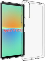 Coque Sony Xperia 10 V - Coque en gel TPU transparent MobyDefend - Entièrement transparente - Coque pour téléphone portable - Coque adaptée pour : Sony Xperia 10 V