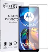 GO SOLID! ® Screenprotector geschikt voor Motorola moto E32 gehard glas