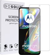 GO SOLID! ® Screenprotector geschikt voor Motorola Moto G82 5G gehard glas