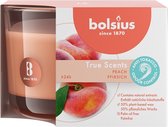 6 stuks Bolsius geurglas perzik - peach geurkaarsen 63/90 (24 uur) True Scents