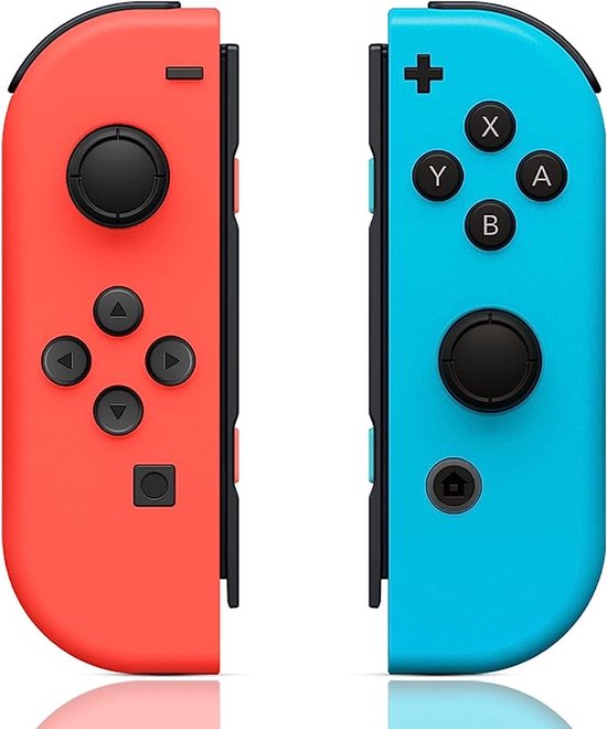 Manettes Nintendo Switch sans fil Joy Con - Bleu et rouge