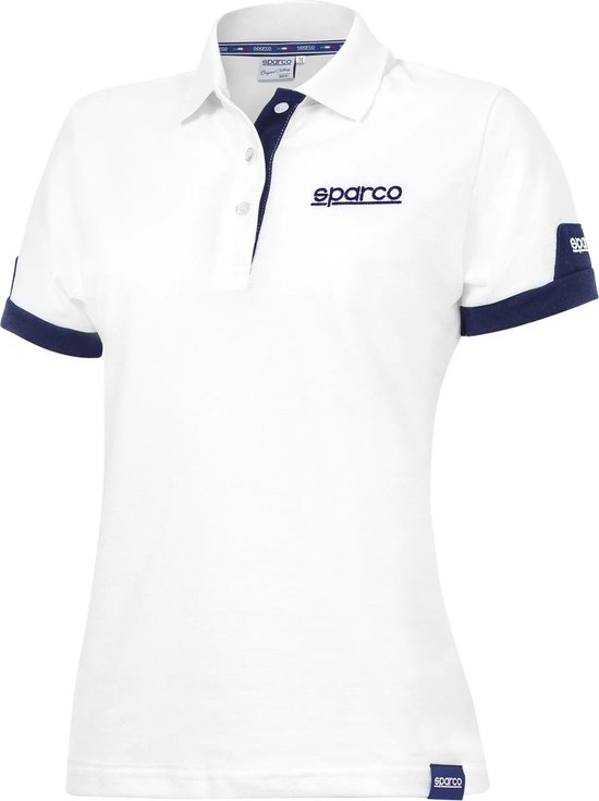 Sparco CORPORATE Polo voor Dames Wit maat M