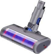 Borstel / Zuigmond met zachte roller voor Dyson V6 Steelstofzuigers – met LED Licht - voor harde vloeren