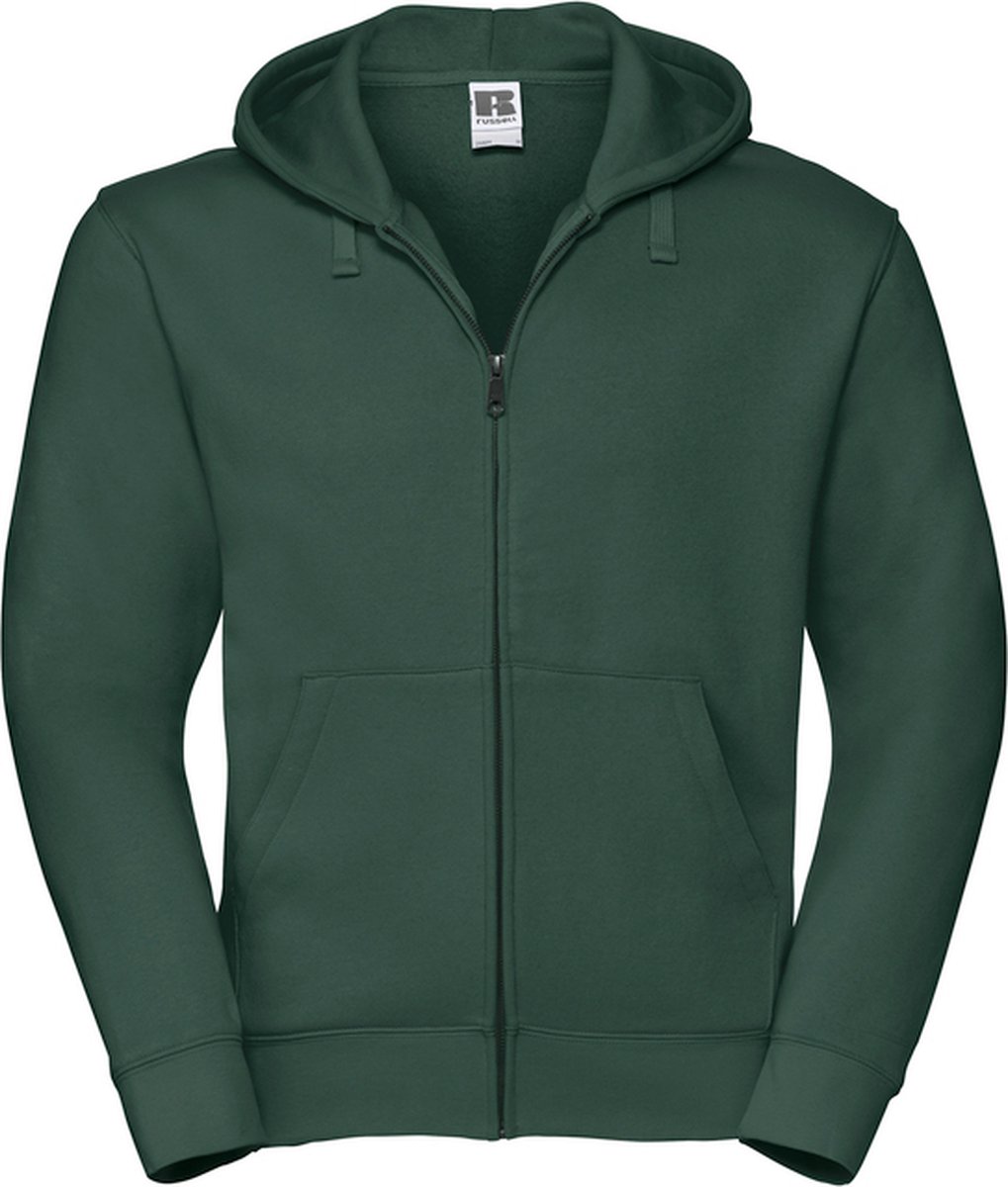 Authentic Full Zip Hoodie Sweatshirt ‘Russell’ Bottle Groen