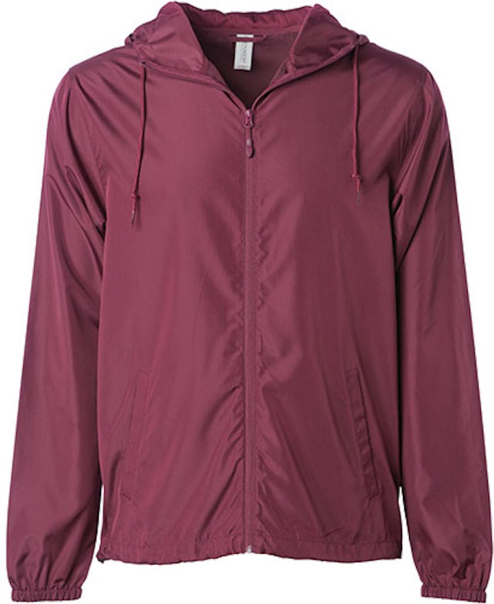 Unisex Lightweight Windbreaker Outdoorjas Maroon