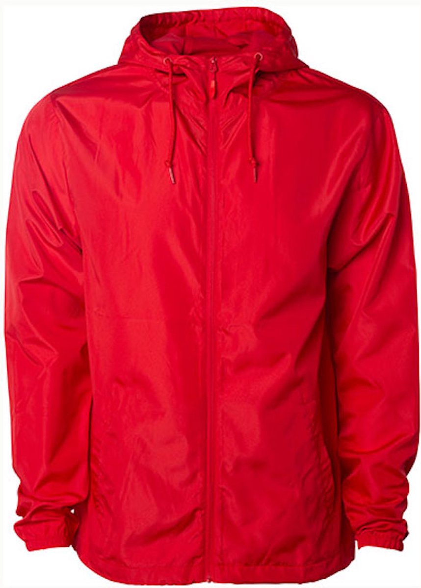 Unisex Lightweight Windbreaker Outdoorjas Rood