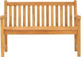 Teakhouten Tuinbank 150cm - 150 cm - 3-Persoons / 3-Zits - Natuurlijke teakhouten tuinbank - zitbank - Tuinbank met Rug en Armleuning - Tuinbank voor buiten Klassiek Houten Tuinbank - Teak Bench 150cm - 3 zits Tuin Bank - Traditionele tuinbank 150 cm