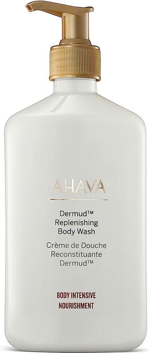 Goedkoopste AHAVA Lichaamsintensief Voedende Body Wash - Kalmeert Irritaties & Roodheid | Geschikt voor Gevoelige Huid | Dermud Replenishing | Douchegel voor mannen & vrouwen | Badzeep voor heren & dames - 400ml