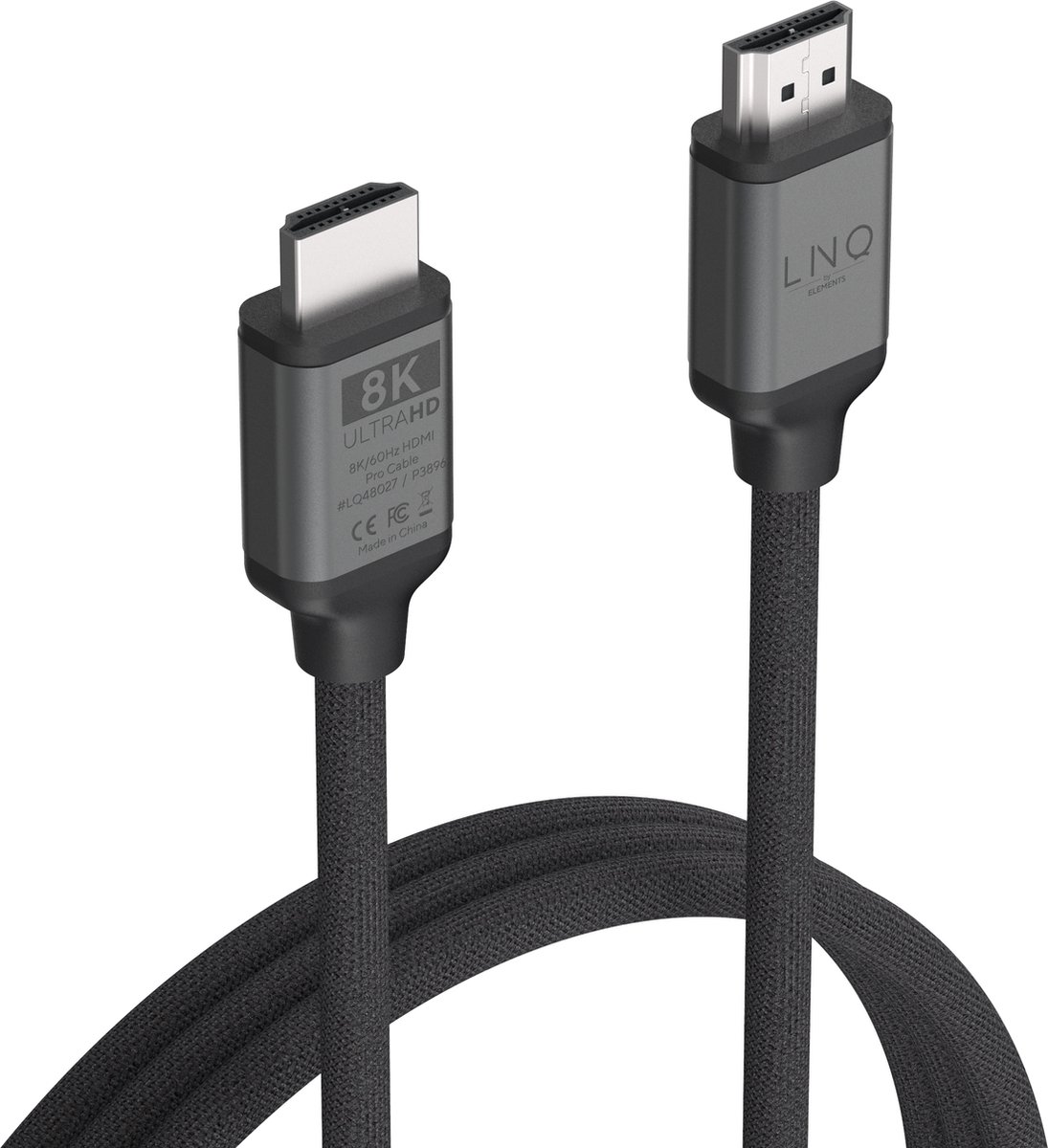 LINQ Connects DisplayPort naar DisplayPort Pro Kabel – Geschikt voor 8K @ 60Hz | 2 Meter Premium Videokabel