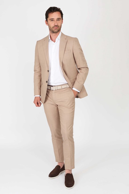 Convient - Costume Accessible Beige - Taille 52 - Coupe slim
