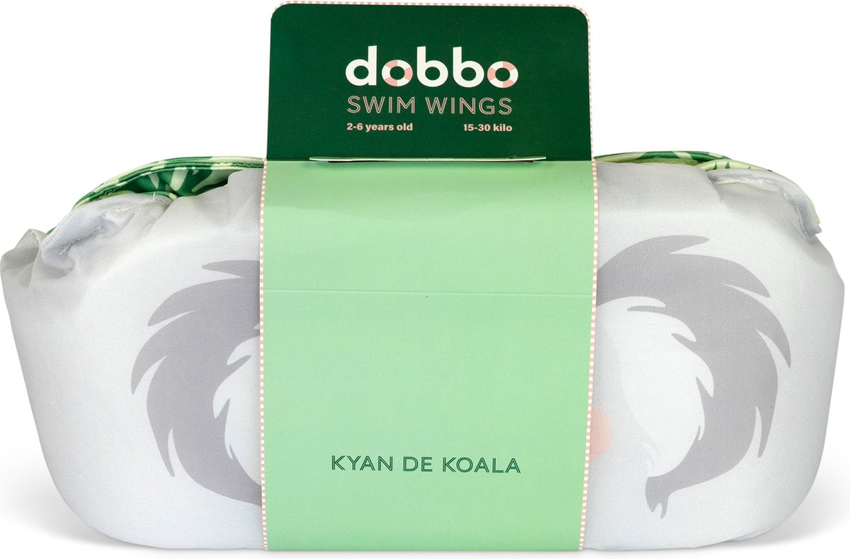 DOBBO Kyan de Koala - Puddle Jumper - Zwembandjes - Zwemvest - Zwemvleugels - voor Kind van 2 tot 6 jaar - 15 tot 30kg - Grijs — afbeelding 9