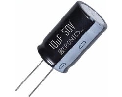 OTRONIC® 10x Condensator 10uF 50v Elektrolytisch (ELCO) zwart