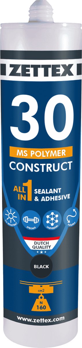 10 + 2 gratis MS 30 construct - Bruin - 290 ml
