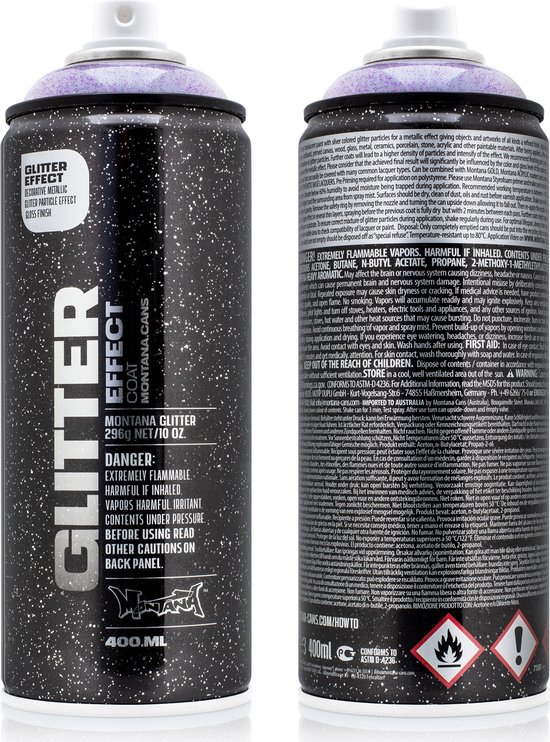 Bombe aérosol Montana Glitter Effect Amethyst