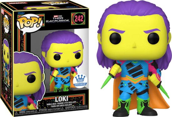 Funko Pop! Marvel BlackLight Thor Ragnarok - Loki #242 - Exclusive Vaulted  Rare | bol
