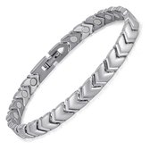 MAGNETOX - Helende Armband 'Karlin' - Magneetarmband - Gezondheidsarmband - Magnetische Armband - Zilver