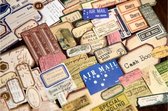 Sticker Set Vintage Labels - 200 stuks - Air Mail - Par Avion - Bulletjournal - Scrapbooking - Journaling - Kaarten maken - Agenda sticker