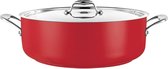 Pujadas Cocotte Basse Ø32cm - 8.9 Litre - Inox 720588 - Horeca & Professioneel