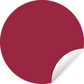 Wandcirkel - Muurstickers - Bruin - Rood - Effen - Interieur - Muurcirkel binnen - Zelfklevend behang - 30x30 cm - Wanddecoratie rond - Behangcirkel