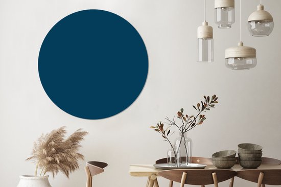 WallCircle - Stickers muraux - Cercle de papier peint - Indigo - Palette - Couleurs - ⌀ 140 cm - Cercle mural - Autocollant - Autocollant papier peint rond
