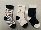 Bébé - chaussettes enfant Basic - 21/23 - unisexe - 90% coton - sans couture - 12 PAIRES - chaussettes chaussettes