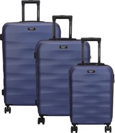 Beagles Originals Go Travel 3 delige ABS kofferset - Staalblauw