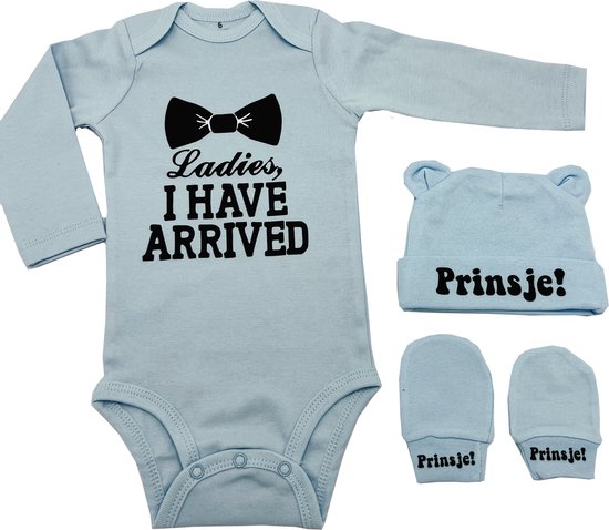 Kraamcadeau brievenbus - kan ook rechtstreeks als cadeau - romper - baby muts handschoenjes van BlessedBabyGift — afbeelding 3