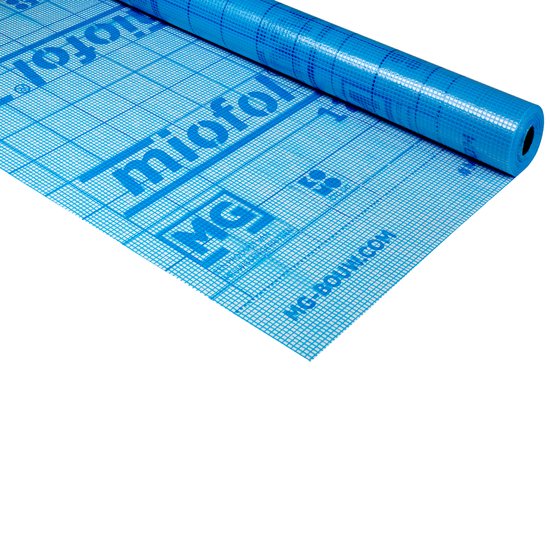 Miofol 125G - Damp-open gewapende isolatiefolie - Buitenzijde gevel - 1.50 x 50 m