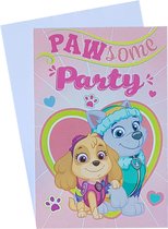 Cartes d'invitation Paw Patrol - 5 pièces - 5 cartes avec enveloppes - Papier certifié FSC® : papier responsable - Invitez tous vos amis à votre anniversaire ou fête avec ces joyeuses invitations