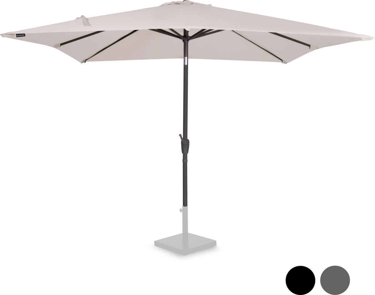 Bol.com VONROC Premium Stokparasol Rosolina 280x280cm - Incl. beschermhoes – Vierkante parasol - Kantelbaar – UV werend doek - B... aanbieding