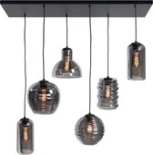 HighLight hanglamp Fantasy 6L - zwart / smoke