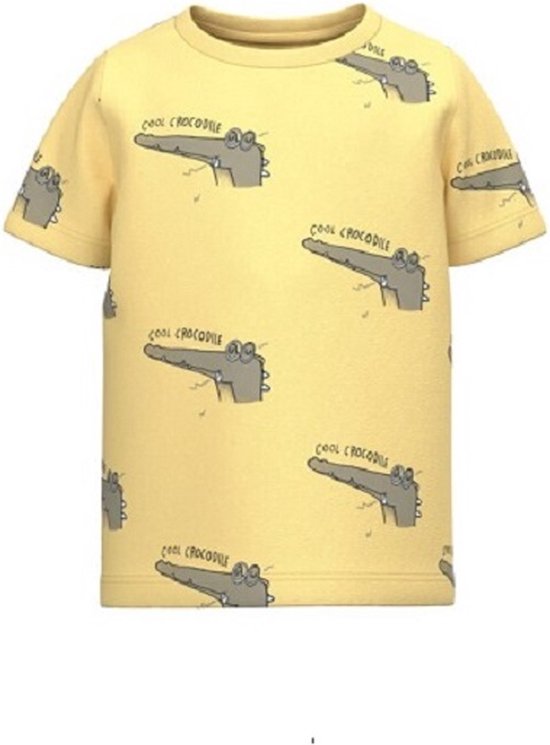 Name it T-shirt geel Cool Crocodile NMMJIM 110