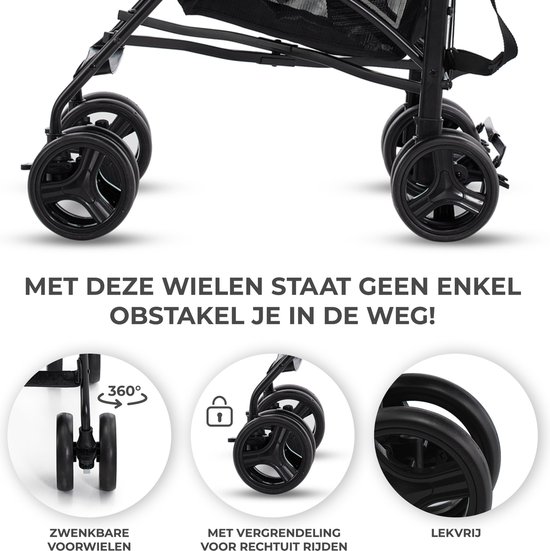 Kinderkraft TIK Buggy – Lichtgewicht Reisbuggy 6,5 kg – Snel Opvouwbaar – Verstelbare Rugleuning & Duwbeugel – Tot 17 kg – Grijs — afbeelding 2
