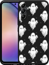 Cazy Hoesje Zwart geschikt voor Samsung Galaxy A54 Spookjes